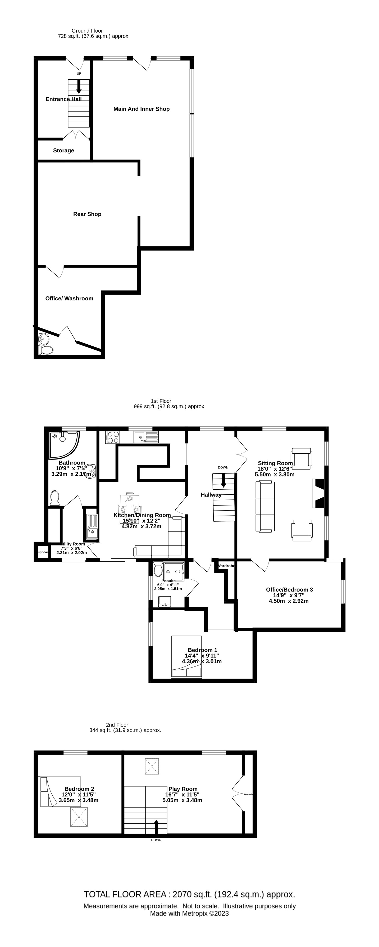 Floor Plan for 25 & 27 Victoria Street, Newton Stewart