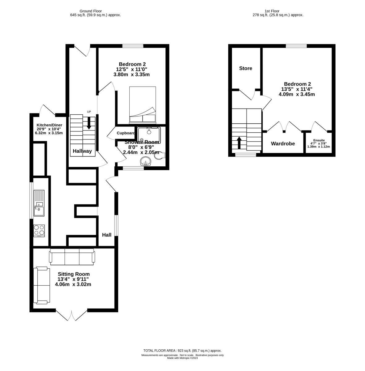 Floor Plan for Braeburn, Monreith