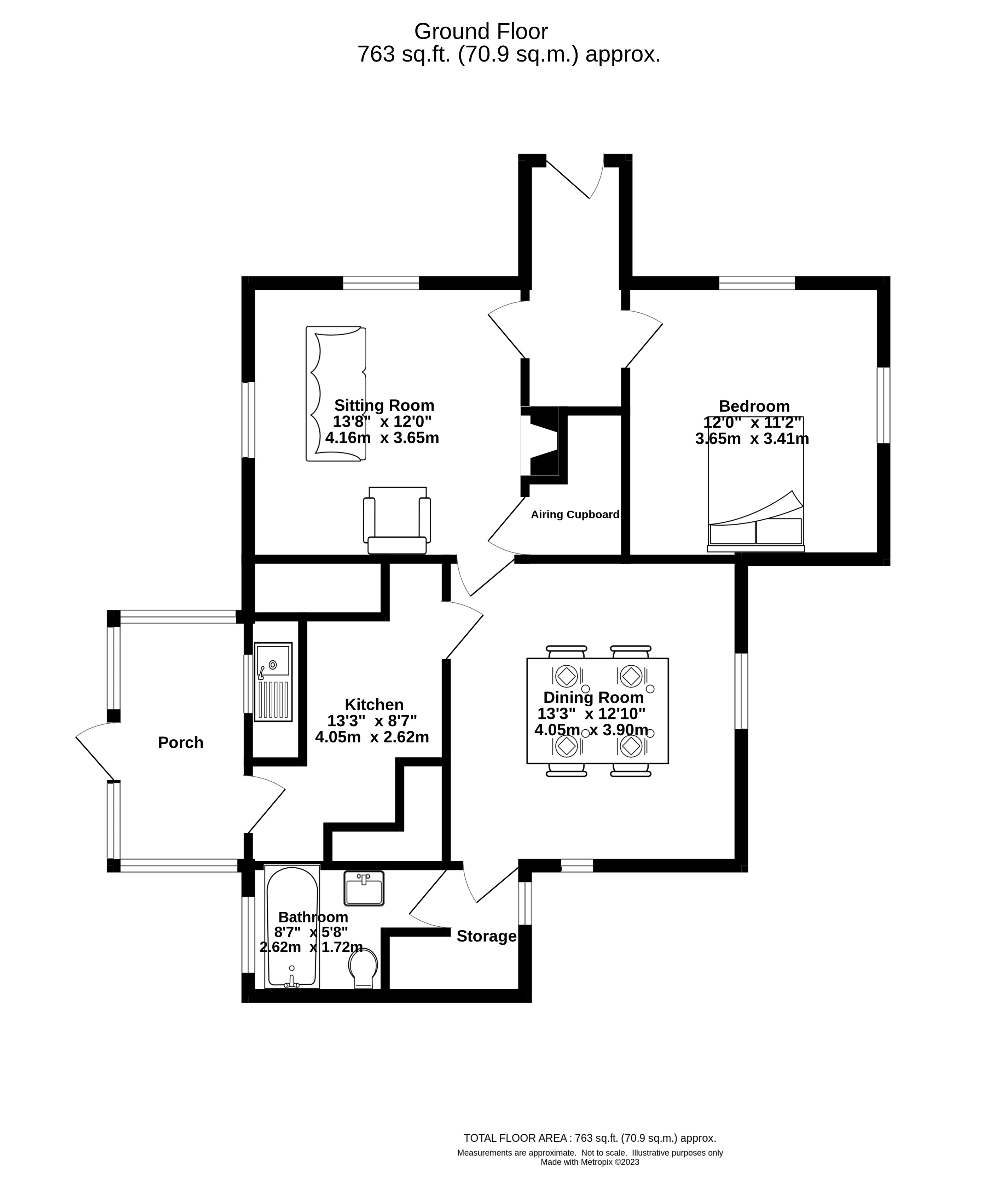 Floor Plan for East Lodge, Corwar, Barrhill